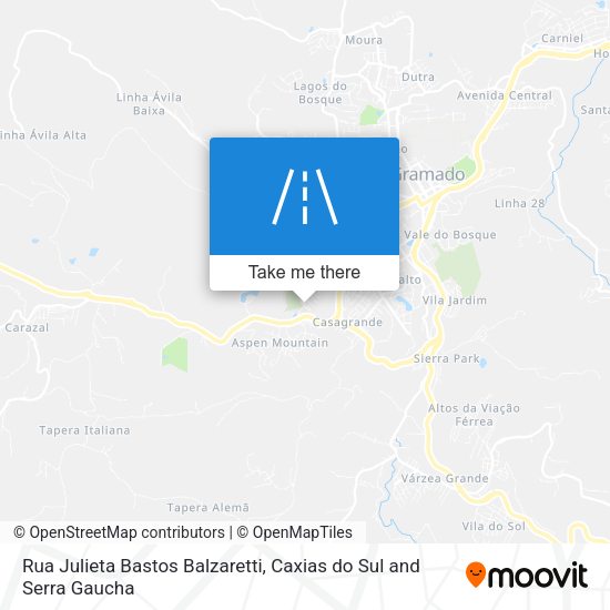 Rua Julieta Bastos Balzaretti map