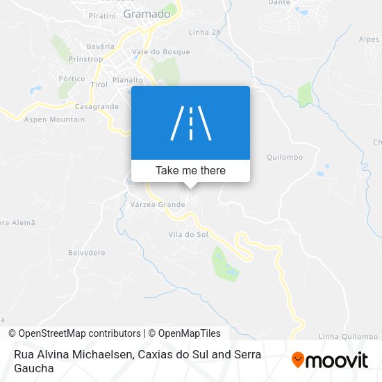 Rua Alvina Michaelsen map
