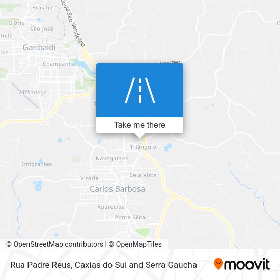Rua Padre Reus map