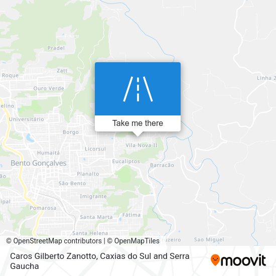 Caros Gilberto Zanotto map
