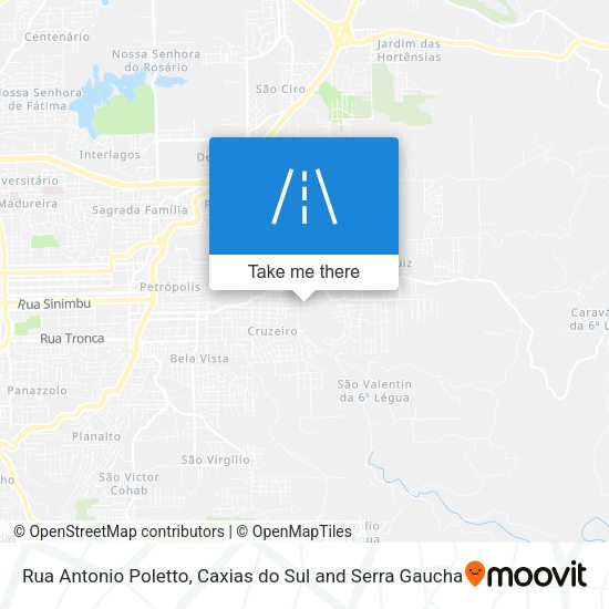 Rua Antonio Poletto map