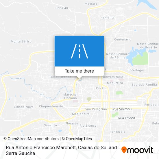 Rua Antônio Francisco Marchett map