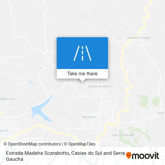 Estrada Madeira Scarabotto map