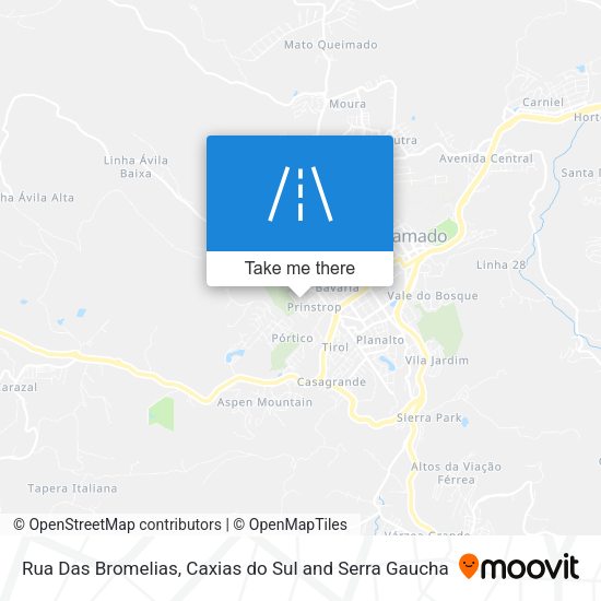 Rua Das Bromelias map