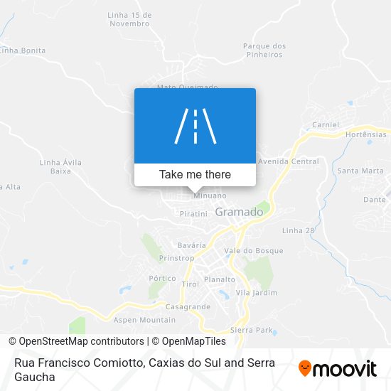 Rua Francisco Comiotto map