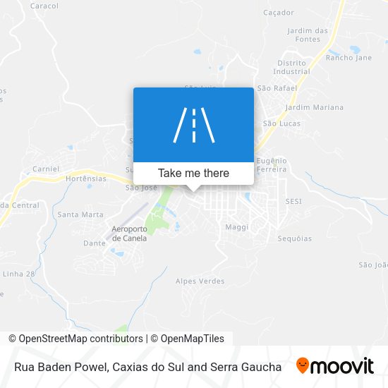 Rua Baden Powel map