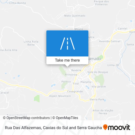 Rua Das Alfazemas map