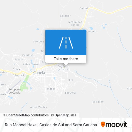 Rua Manoel Hexel map