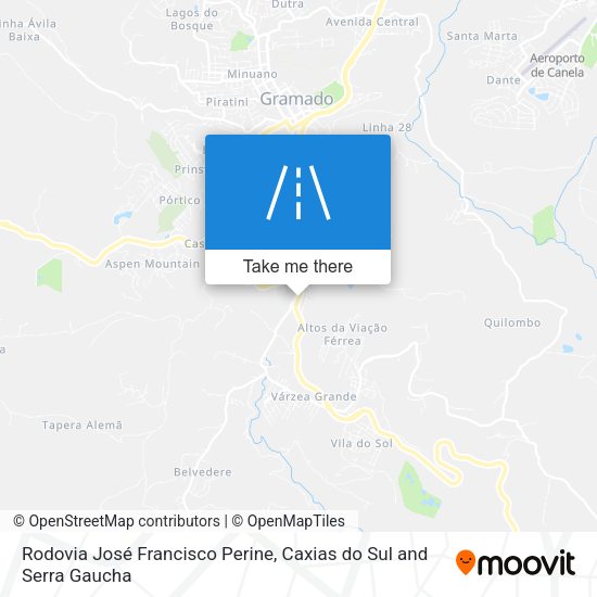 Rodovia José Francisco Perine map
