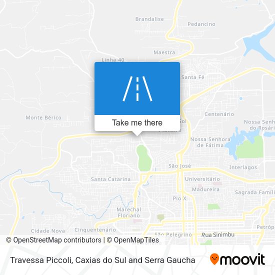Travessa Piccoli map