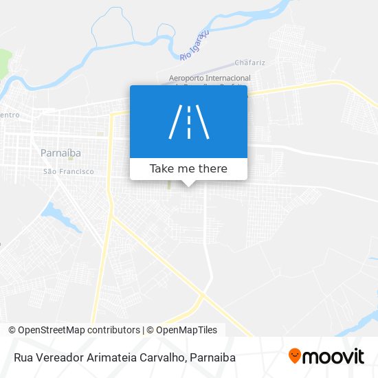 Mapa Rua Vereador Arimateia Carvalho