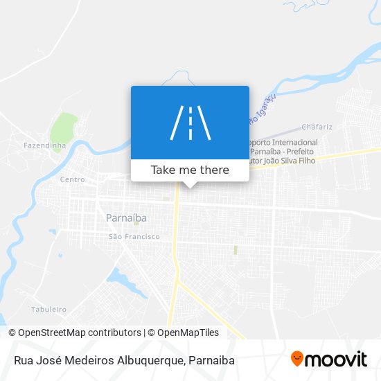 Mapa Rua José Medeiros Albuquerque