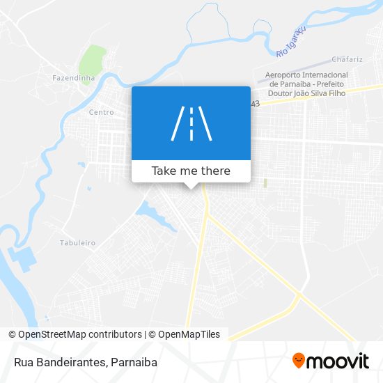 Rua Bandeirantes map