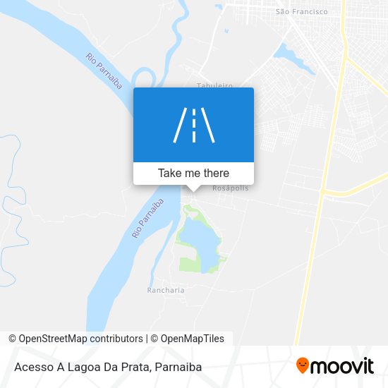 Acesso A Lagoa Da Prata map