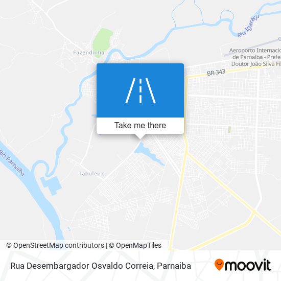 Mapa Rua Desembargador Osvaldo Correia
