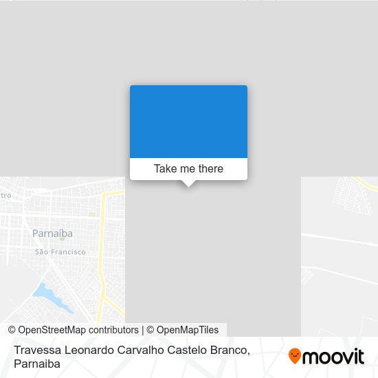 Mapa Travessa Leonardo Carvalho Castelo Branco