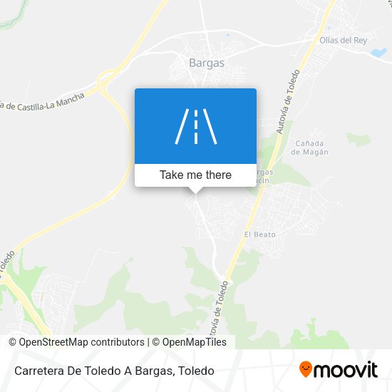 Carretera De Toledo A Bargas map