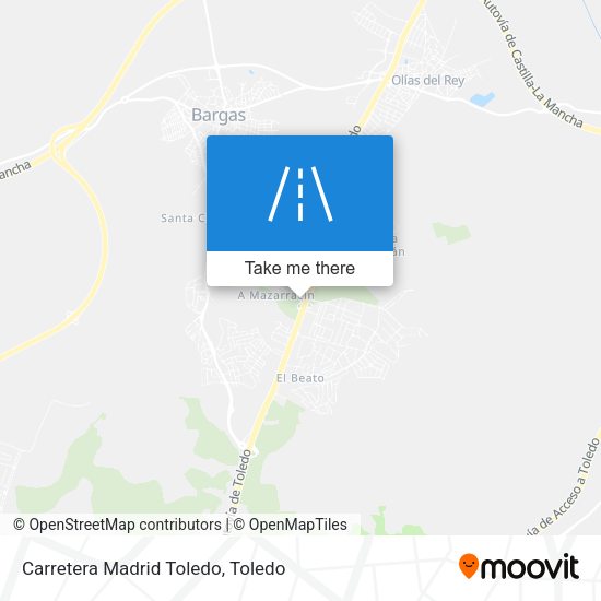 Carretera Madrid Toledo map