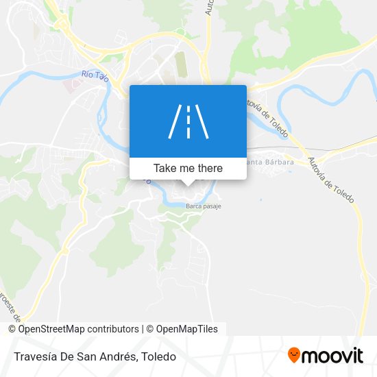 Travesía De San Andrés map