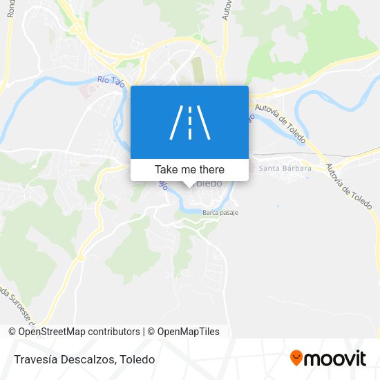 Travesía Descalzos map