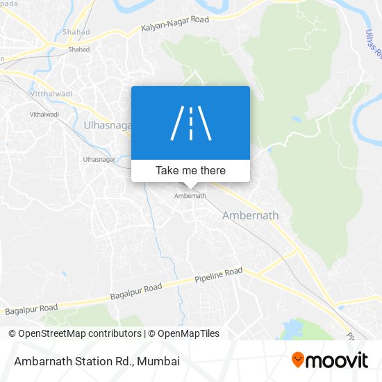 Ambarnath Station Rd. map