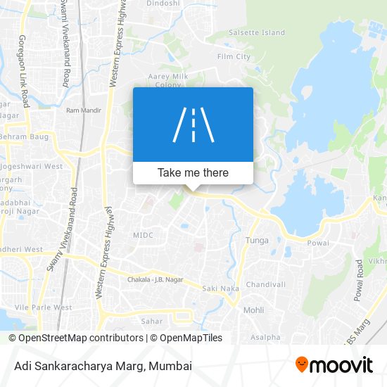 Adi Sankaracharya Marg map