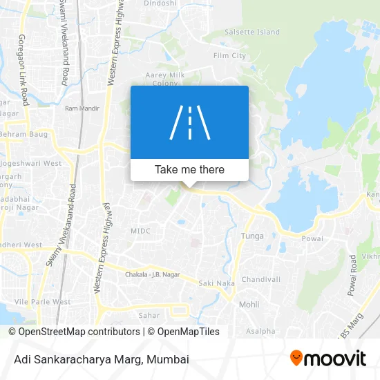Adi Sankaracharya Marg map