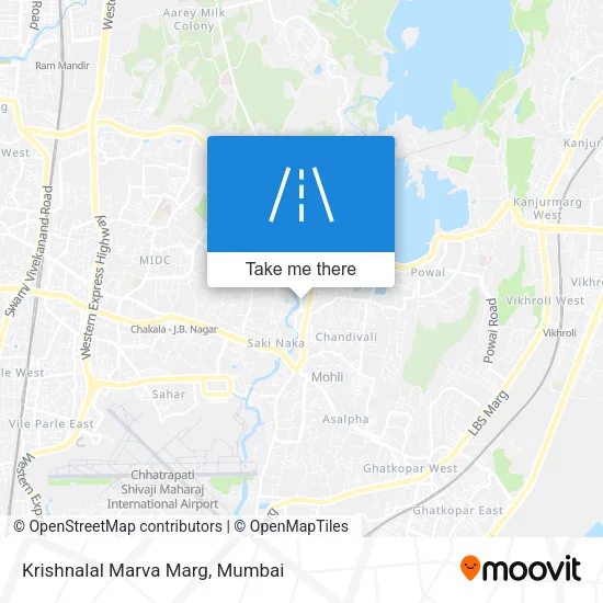 Krishnalal Marva Marg map