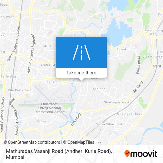 Mathuradas Vasanji Road (Andheri Kurla Road) map