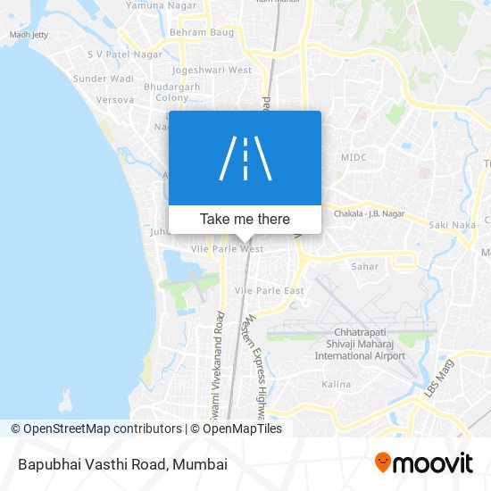 Bapubhai Vasthi Road map