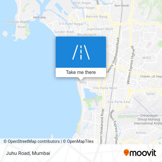 Juhu Road map