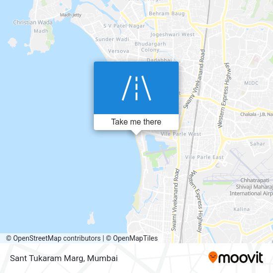 Sant Tukaram Marg map