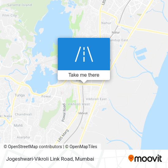Jogeshwari-Vikroli Link Road map