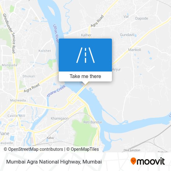 Mumbai Agra National Highway map