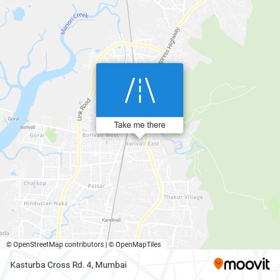 Kasturba Cross Rd. 4 map