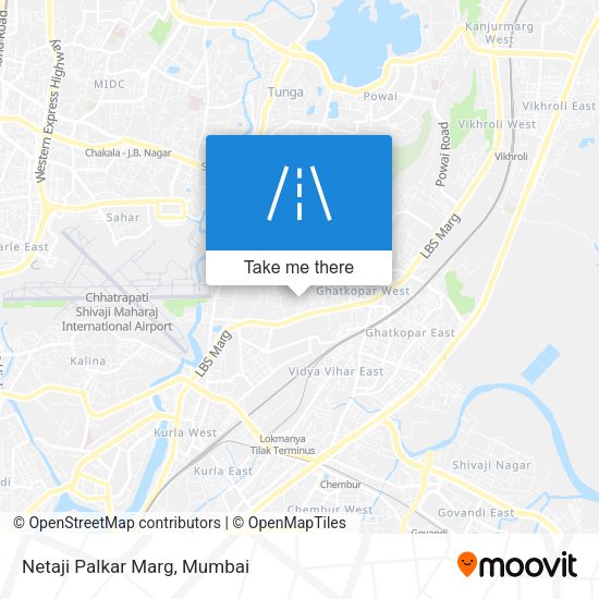 Netaji Palkar Marg map