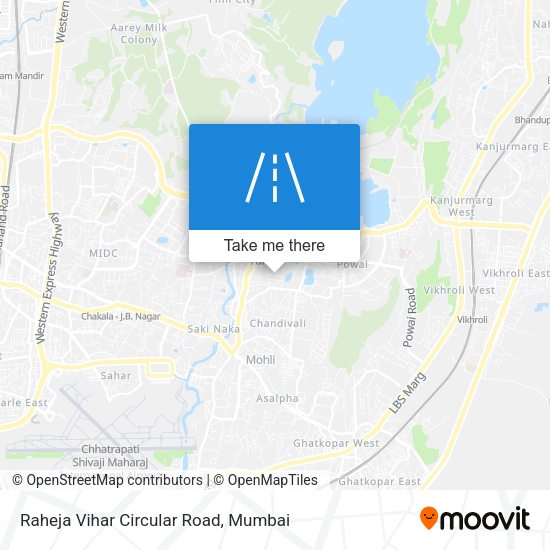 Raheja Vihar Circular Road map