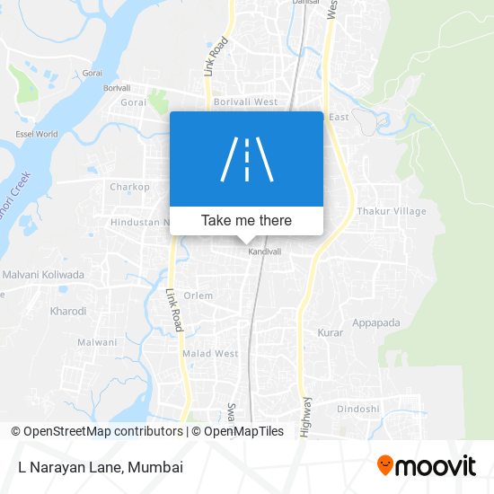 L Narayan Lane map