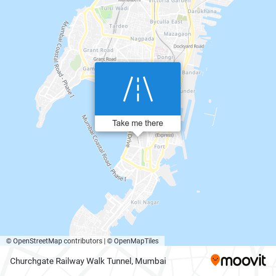 Churchgate Railway Walk Tunnel map