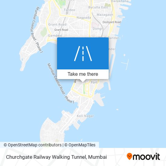 Churchgate Railway Walking Tunnel map