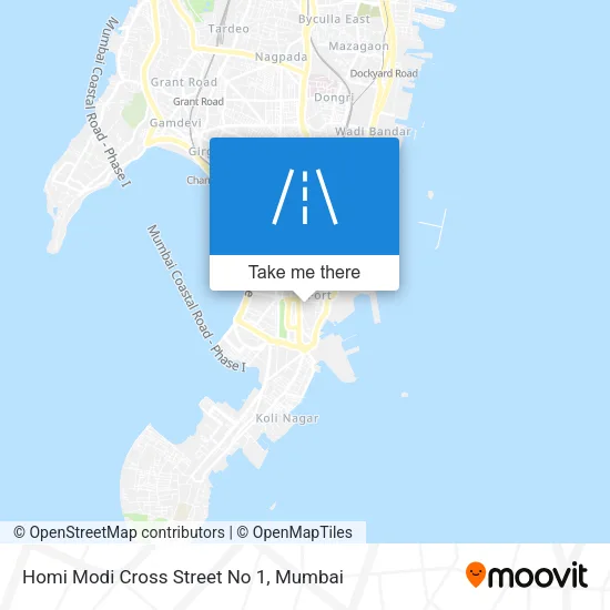 Homi Modi Cross Street No 1 map