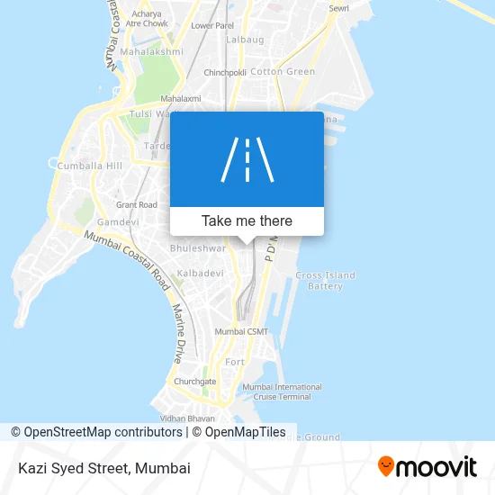 How to get to Kazi Syed Street, Colaba by bus, train or metro?