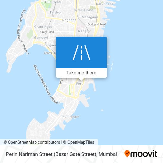 Perin Nariman Street (Bazar Gate Street) map