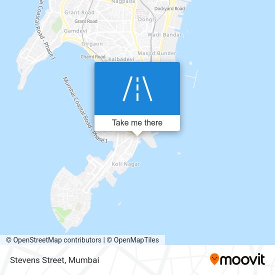 Stevens Street map