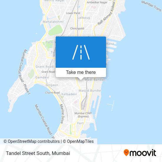 Tandel Street South map