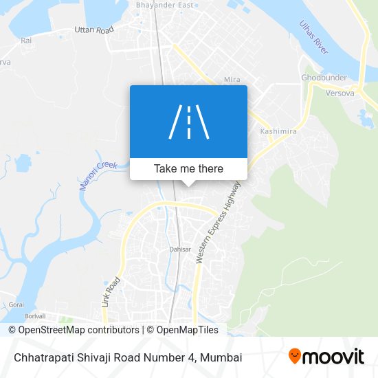 Chhatrapati Shivaji Road Number 4 map