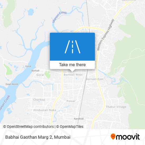 Babhai Gaothan Marg 2 map