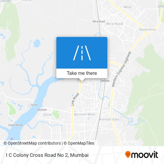 I C Colony Cross Road No 2 map