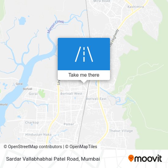 Sardar Vallabhabhai Patel Road map
