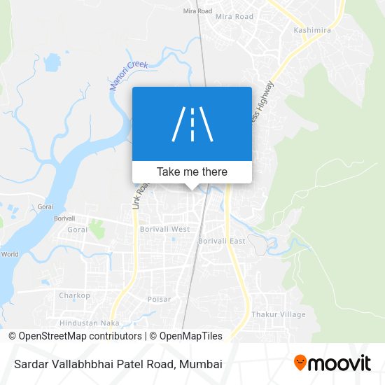 Sardar Vallabhbhai Patel Road map